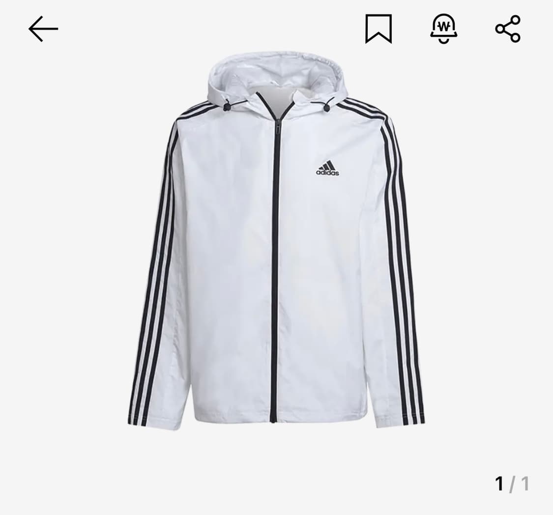 아디다스 3s 우븐 윈드브레이커 상품이미지1