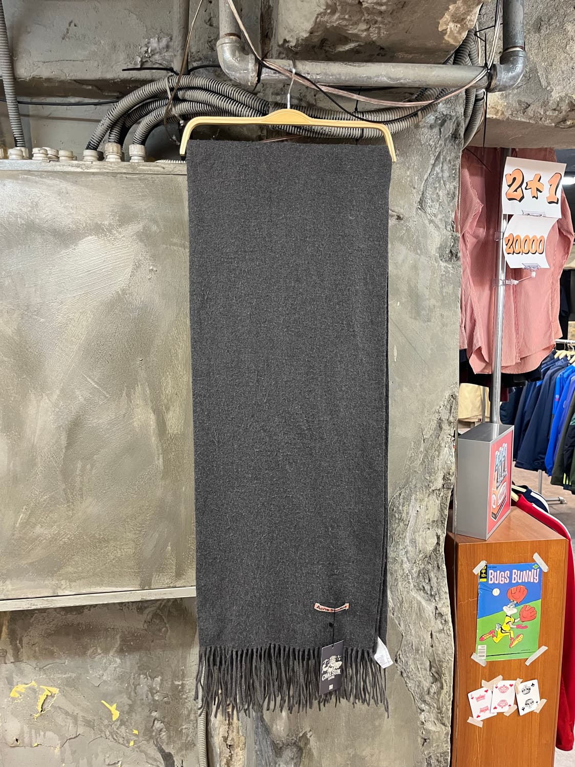 아크네 스튜디오 머플러 딥그레이 #csz3052 상품이미지2