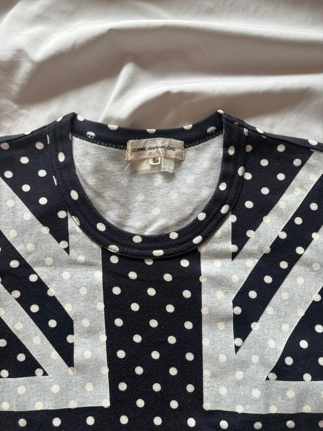 꼼데가르송 도트 유니온 잭 반팔 티셔츠 상품이미지4