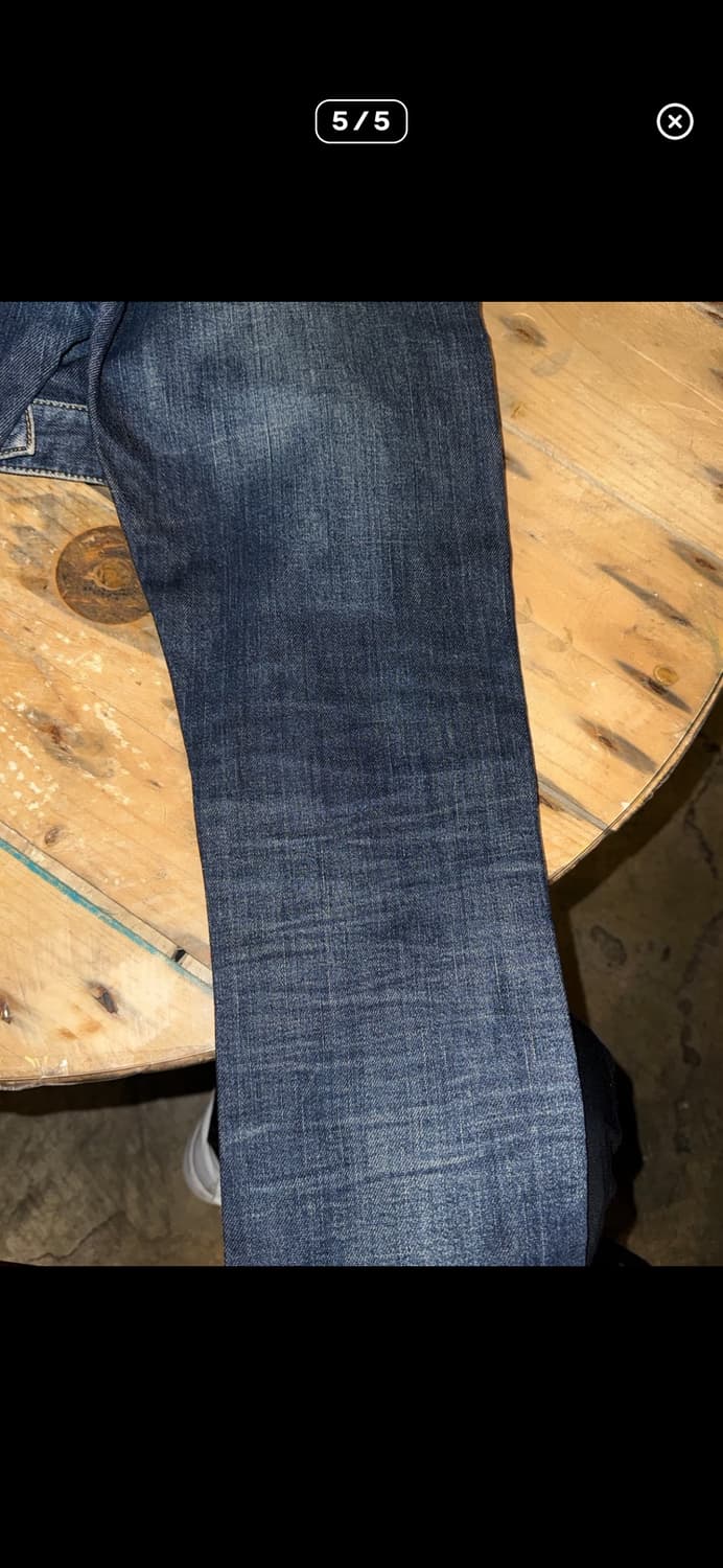 Saint Laurent DO2 washed blue denim 28 상품이미지5