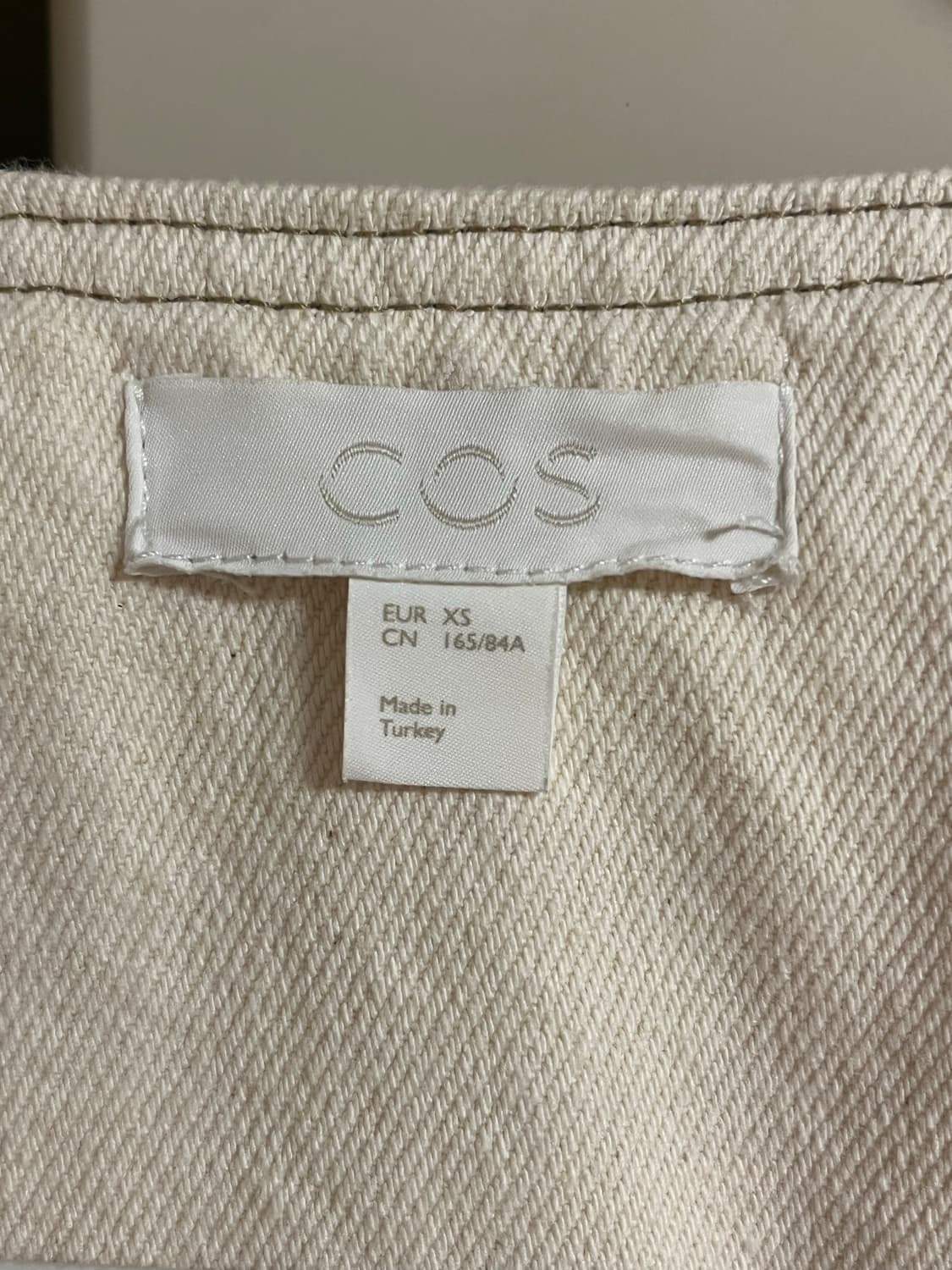 코스 카라리스데님자켓 아이보리 상품이미지3