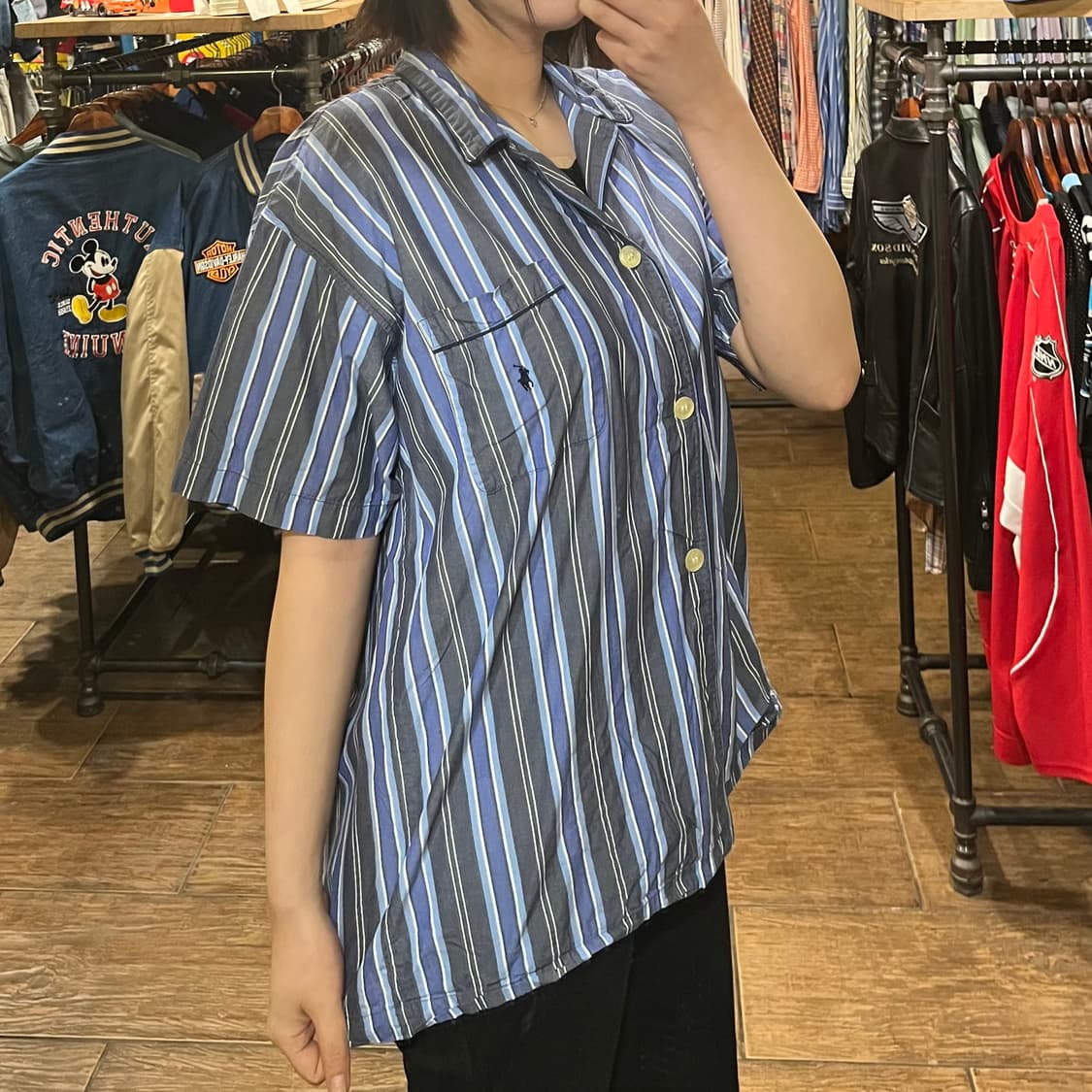 [HI] 폴로 반팔 셔츠 네이비 상품이미지3