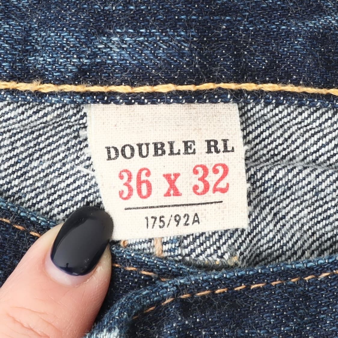 RRL 더블알엘 재팬 우븐 셀비지 데님팬츠 36x32 상품이미지8