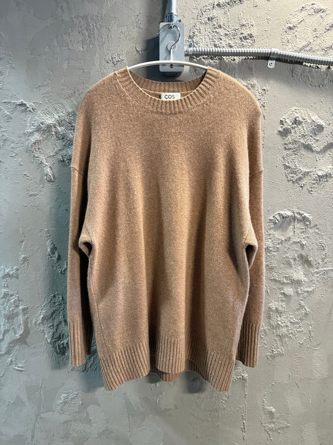 코스 COS 100% 캐시미어 오버핏 니트 베이지 S 상품이미지1