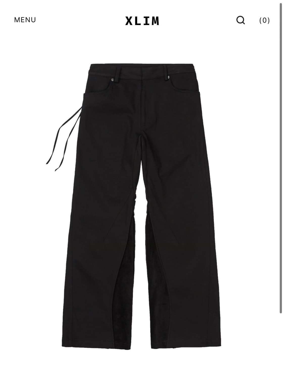 엑슬림 Xlim EP.9 02 TROUSERS  black 상품이미지1