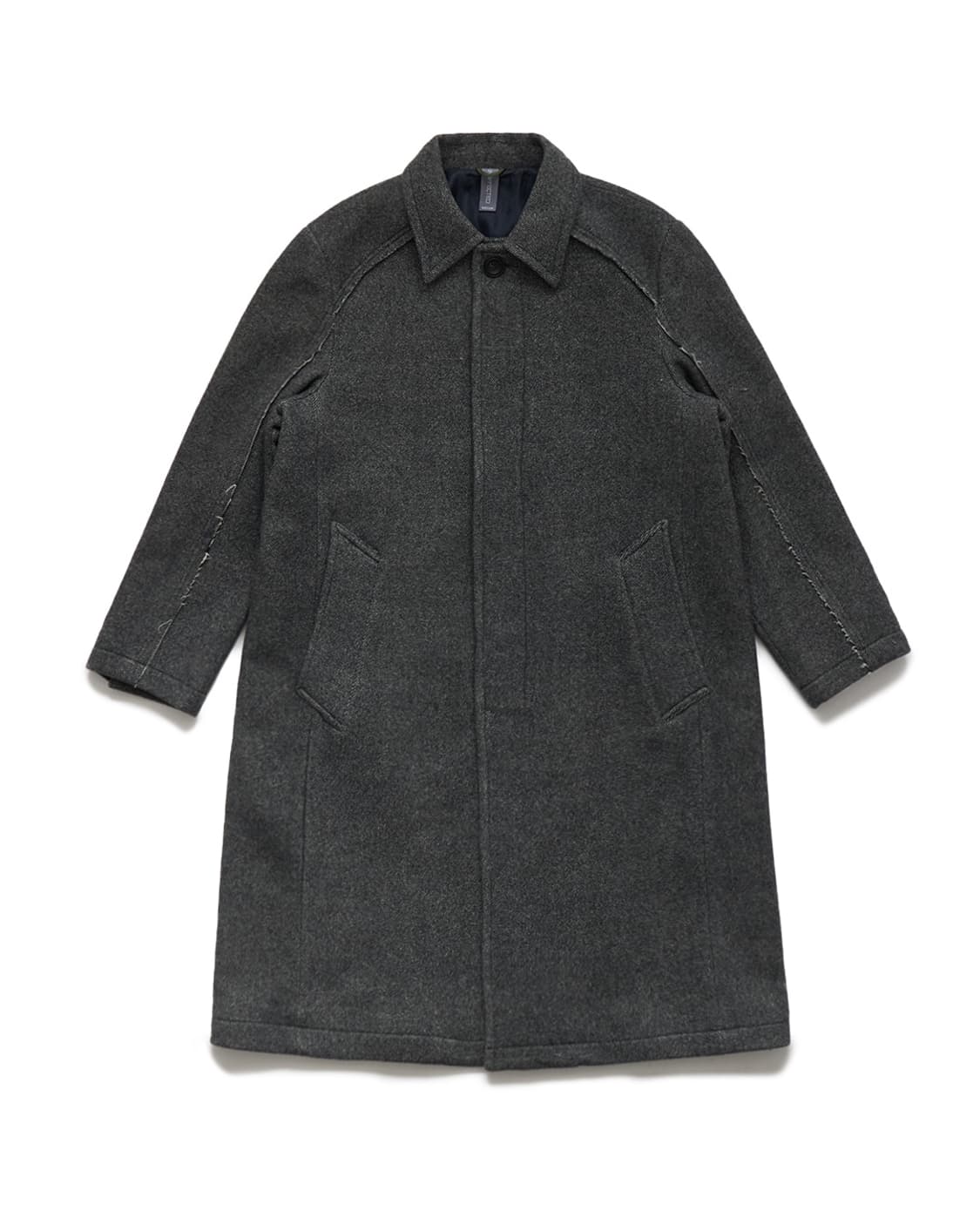 언어펙티드 싱글 코트 - L 차콜 상품이미지3