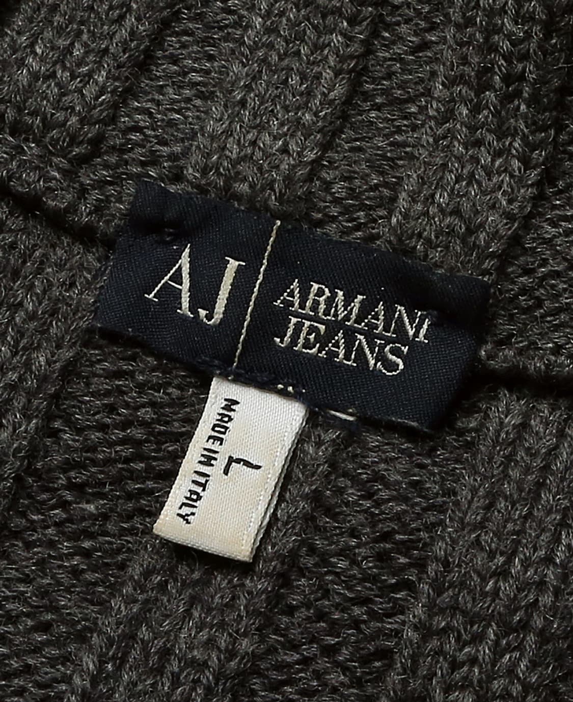 아르마니 진 [Armani Jeans] Simin T 차콜 하프 짚업니트 상품이미지5