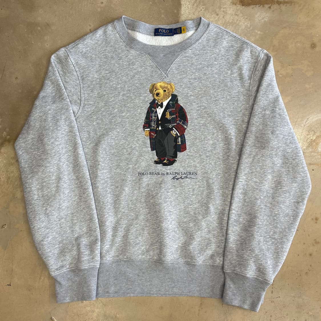 L 폴로랄프로렌 폴로베어 그레이 기모 맨투맨 상품이미지2