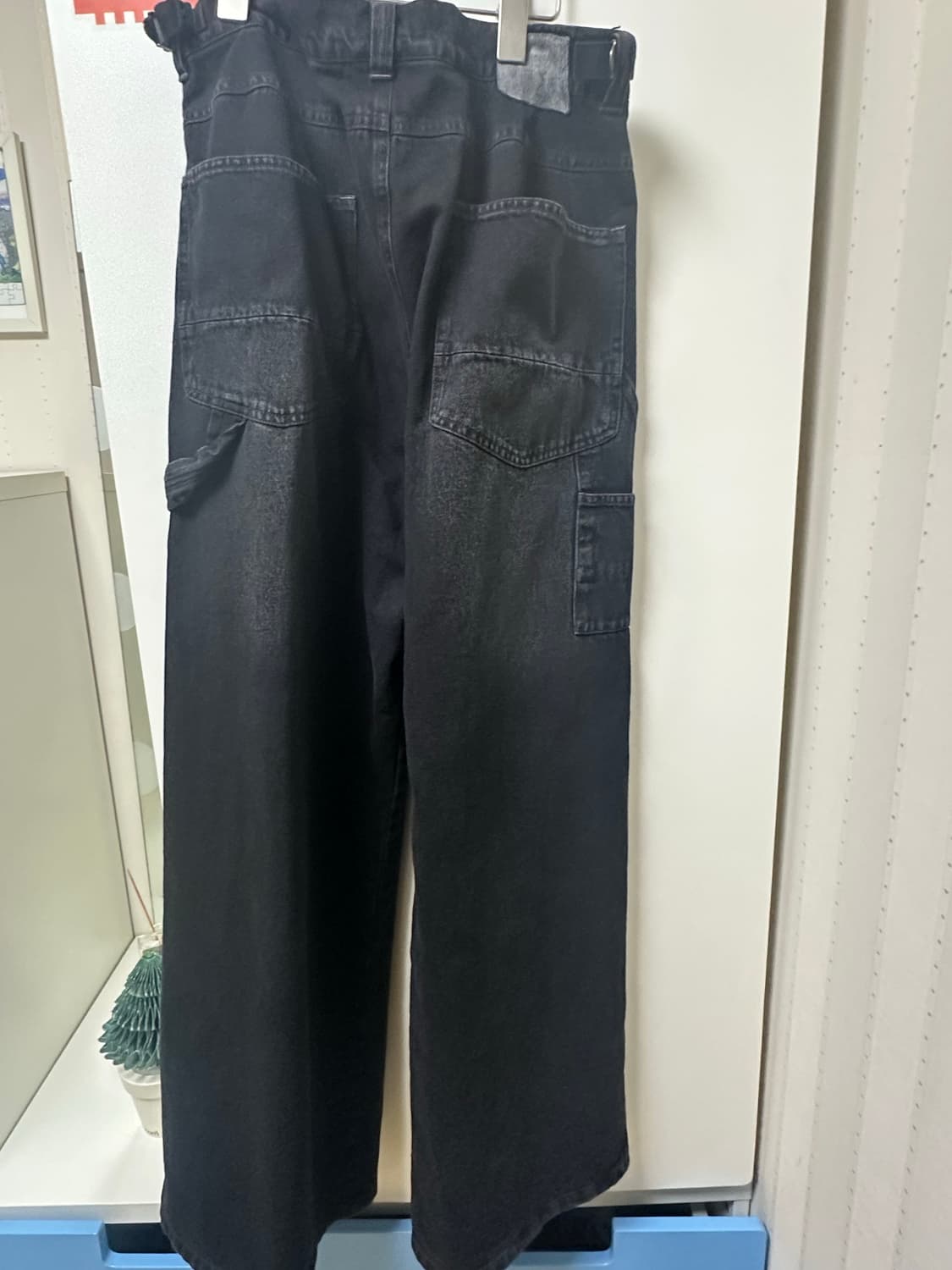 [3] 폴리테루 데미지드 카펜터 워시드 블랙 상품이미지3