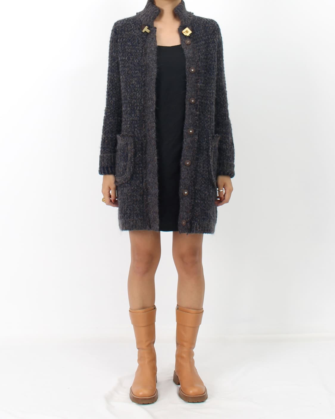 토리버치 Tory burch 빈티지 알파카 울 니트 가디건 상품이미지3