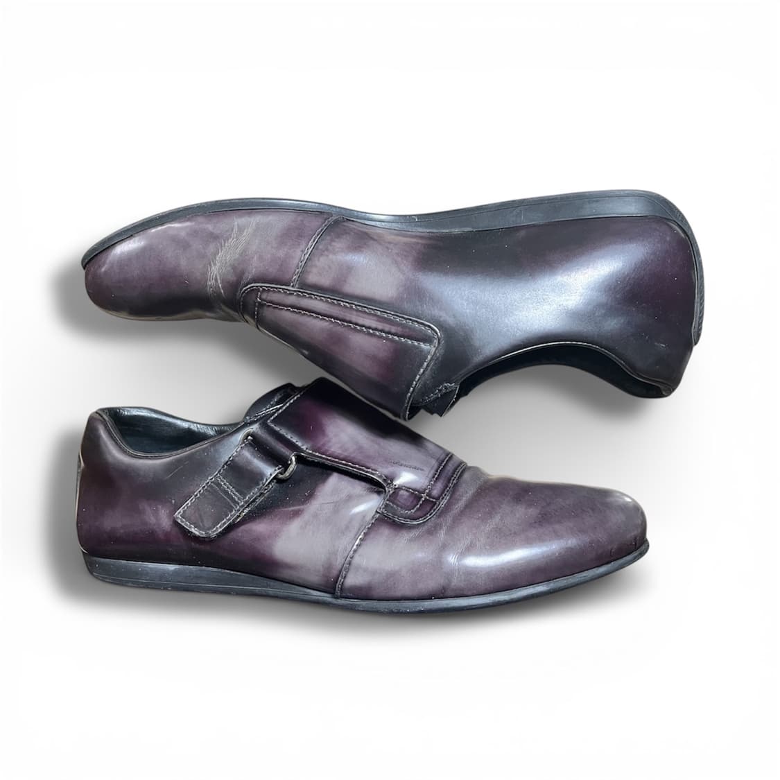 프라다 투톤 레더 스트랩 몽크 슈즈  상품이미지2