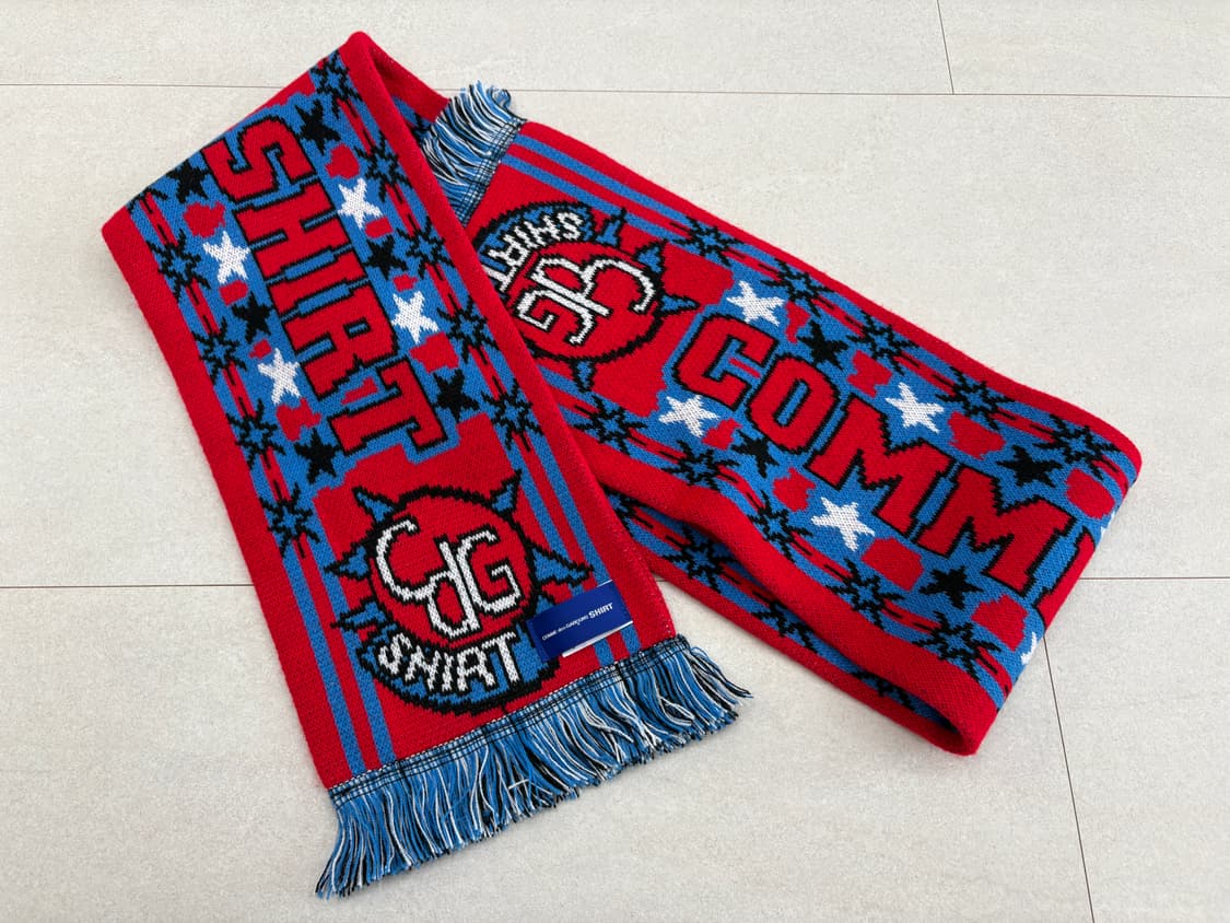 꼼데가르송 셔츠 니트 자카드 풋볼 스카프/머플러/목도리 상품이미지2