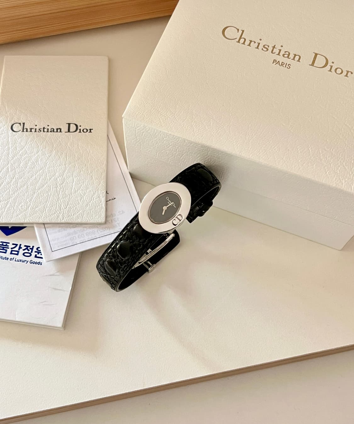 DIOR 레이디디올 까나쥬 스트랩 디올 시계 상품이미지10