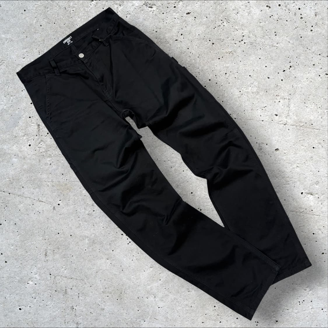 [29x32] 칼하트 WIP 싱글니 블랙 워크 팬츠 D632 상품이미지2