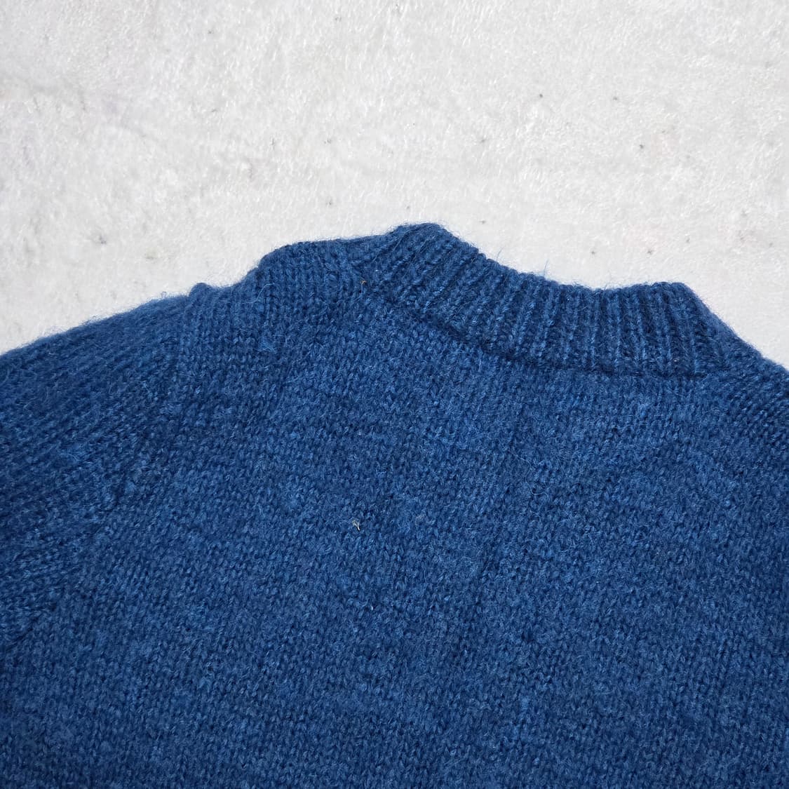 빈티지 블루 니트 집업 상품이미지6