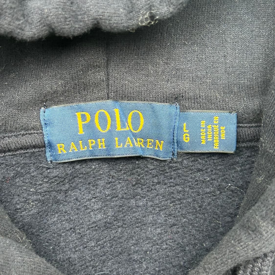 폴로 랄프로렌 화이트 포니 네이비 후드집업 L 상품이미지7