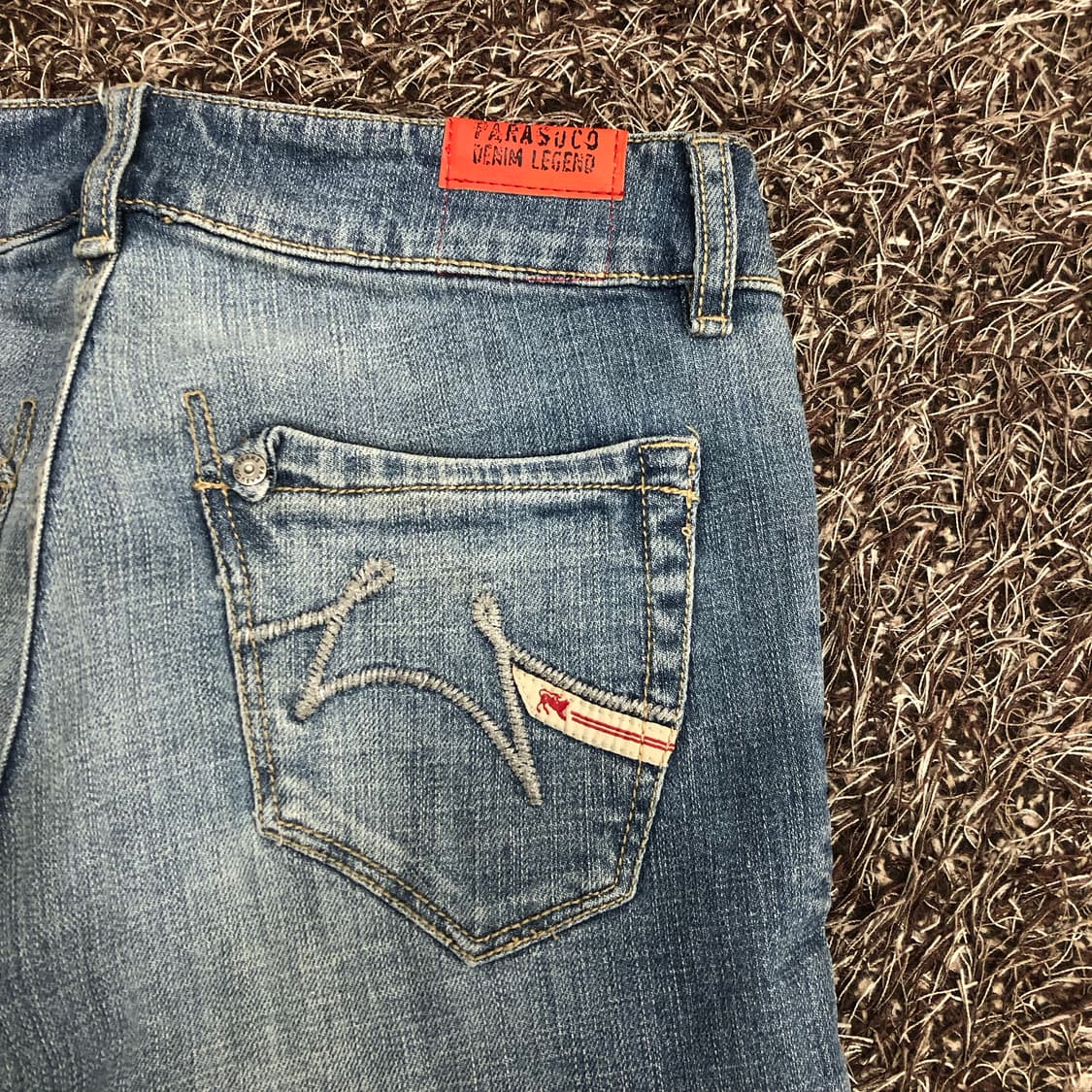 파라수코 워싱 부츠컷 데님 팬츠 상품이미지4