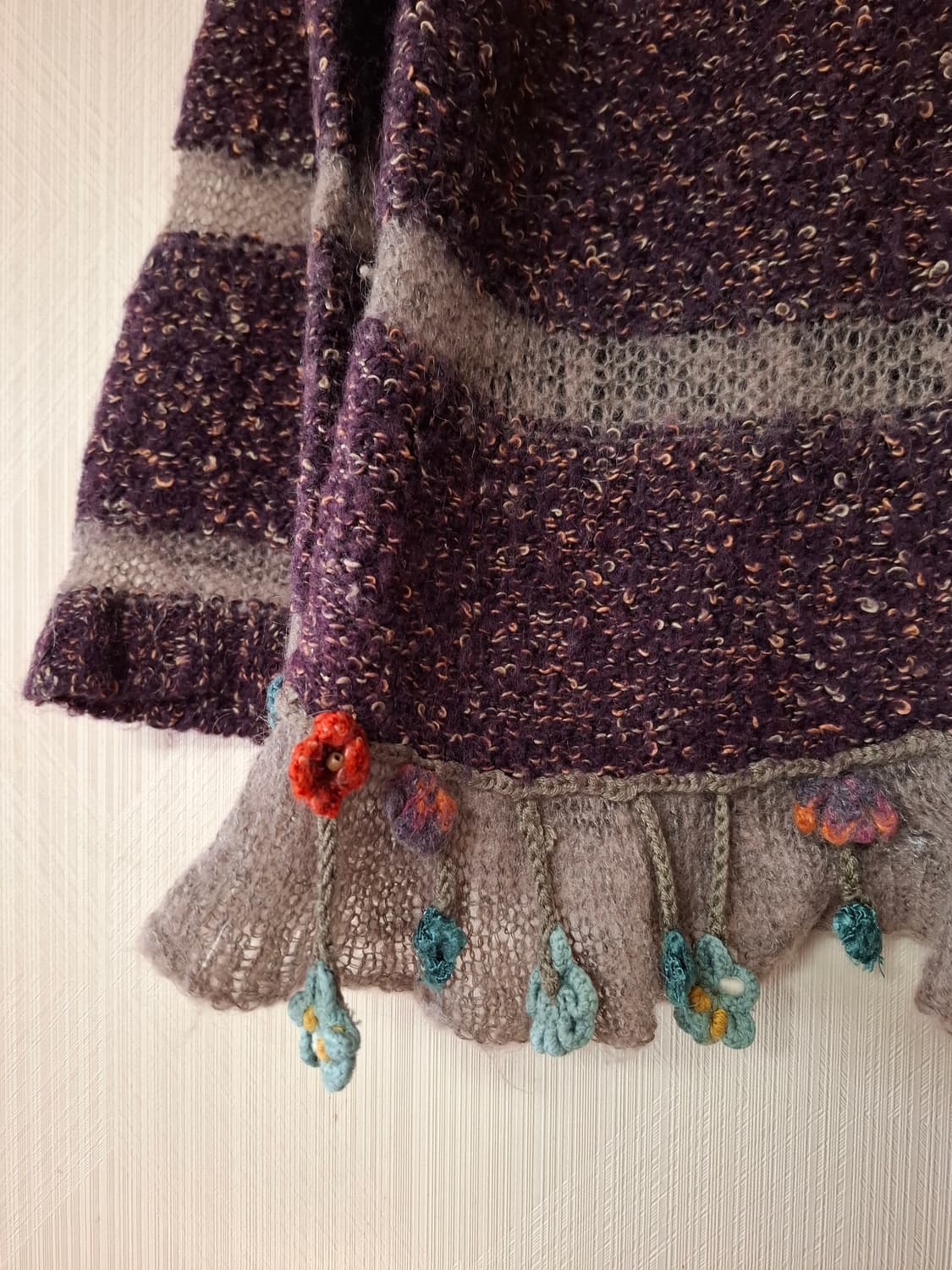 일본빈티지 꽃장식 유니크 가디건 상품이미지2