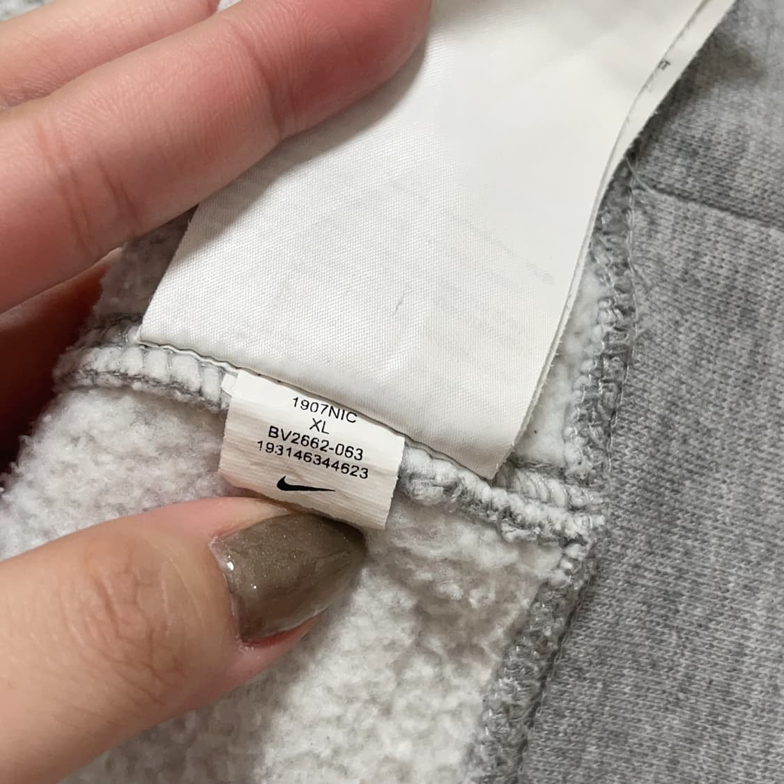 [정품] 나이키 그레이 푸츄라 맨투맨 [ XL ] 상품이미지5