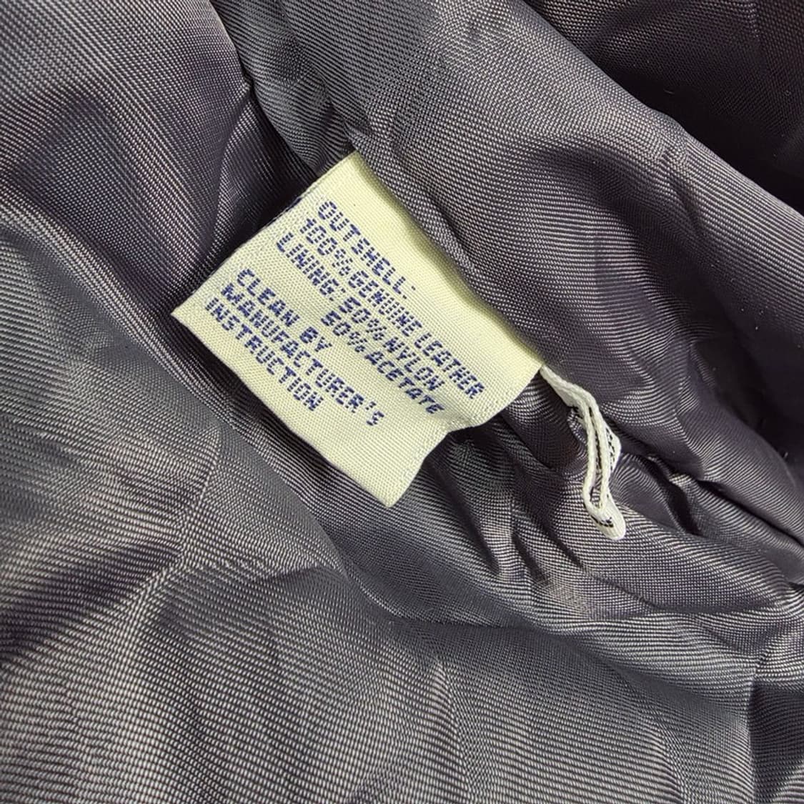 션존 Y2K 올드스쿨 펀칭 리얼 레더 자켓 XXL 상품이미지9