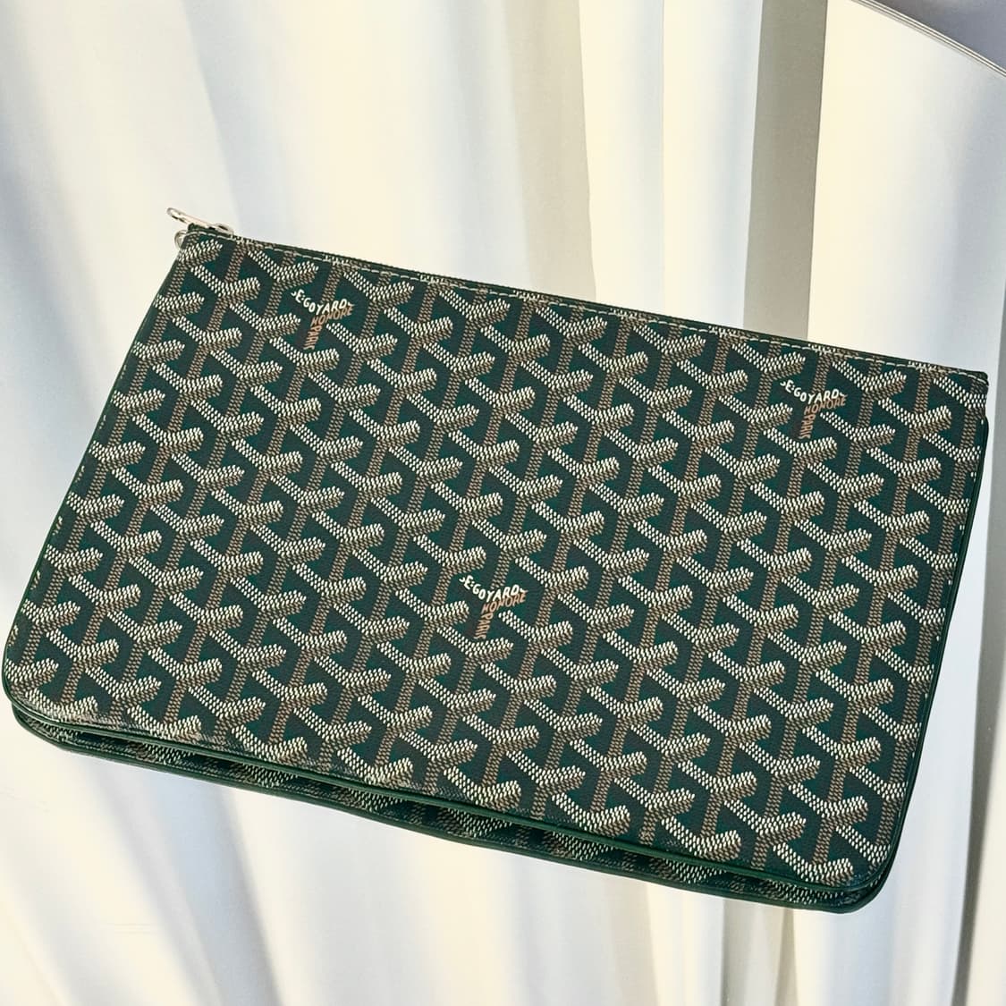 [신품급] 고야드 세나 클러치 그린 MM  상품이미지2