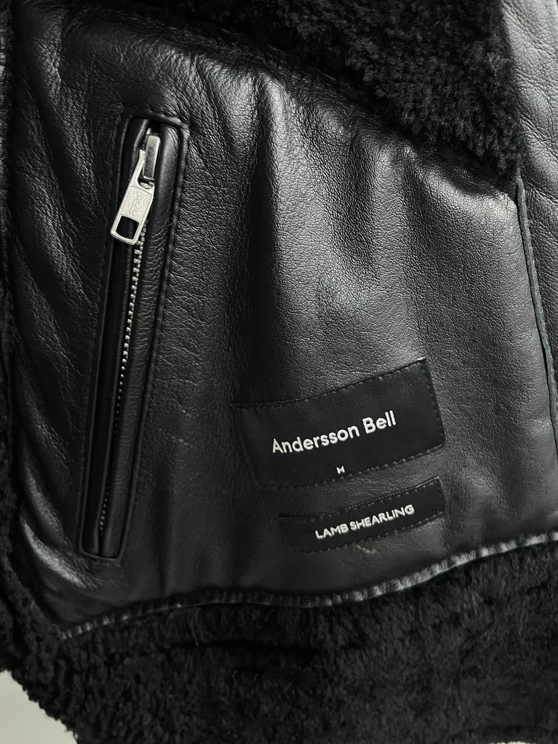 앤더슨벨 리얼양가죽 무스탕 남 M 상품이미지9