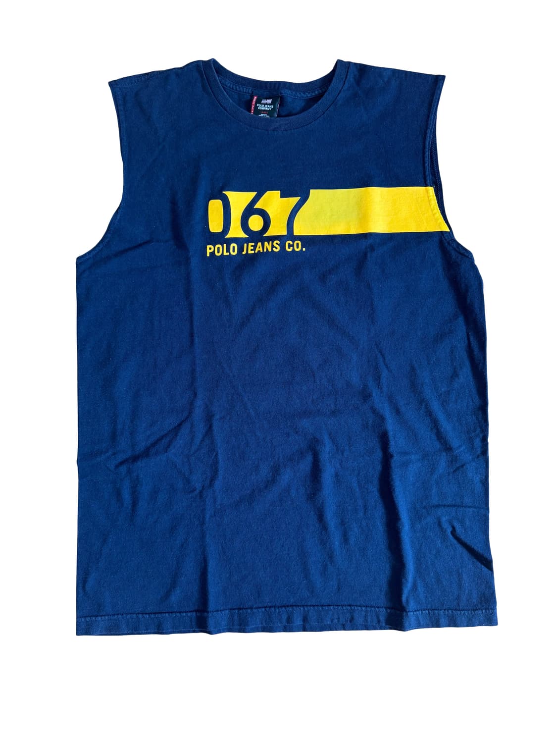 빈티지 페이디드 & 디스트레스드 랄프 로렌 폴로 진스 Co 슬리브리스 티 상품이미지2