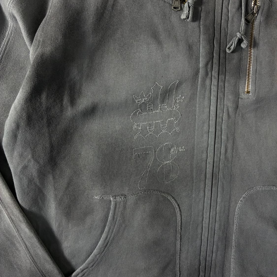 Diesel  디젤 페이딩 그런지 후드집업   상품이미지4