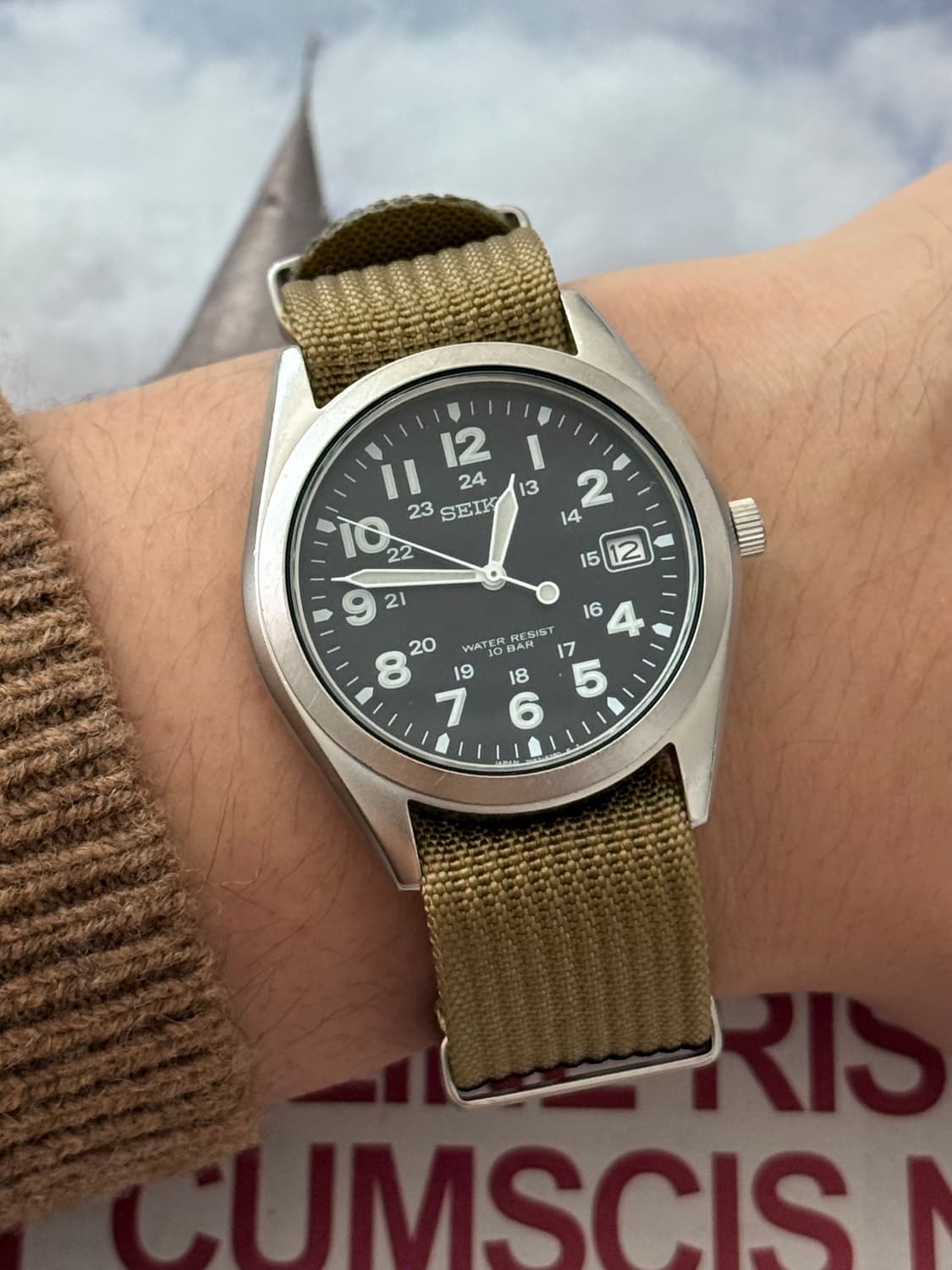 Seiko 세이코 쿼츠 미군 밀리터리 필드 1997 상품이미지9