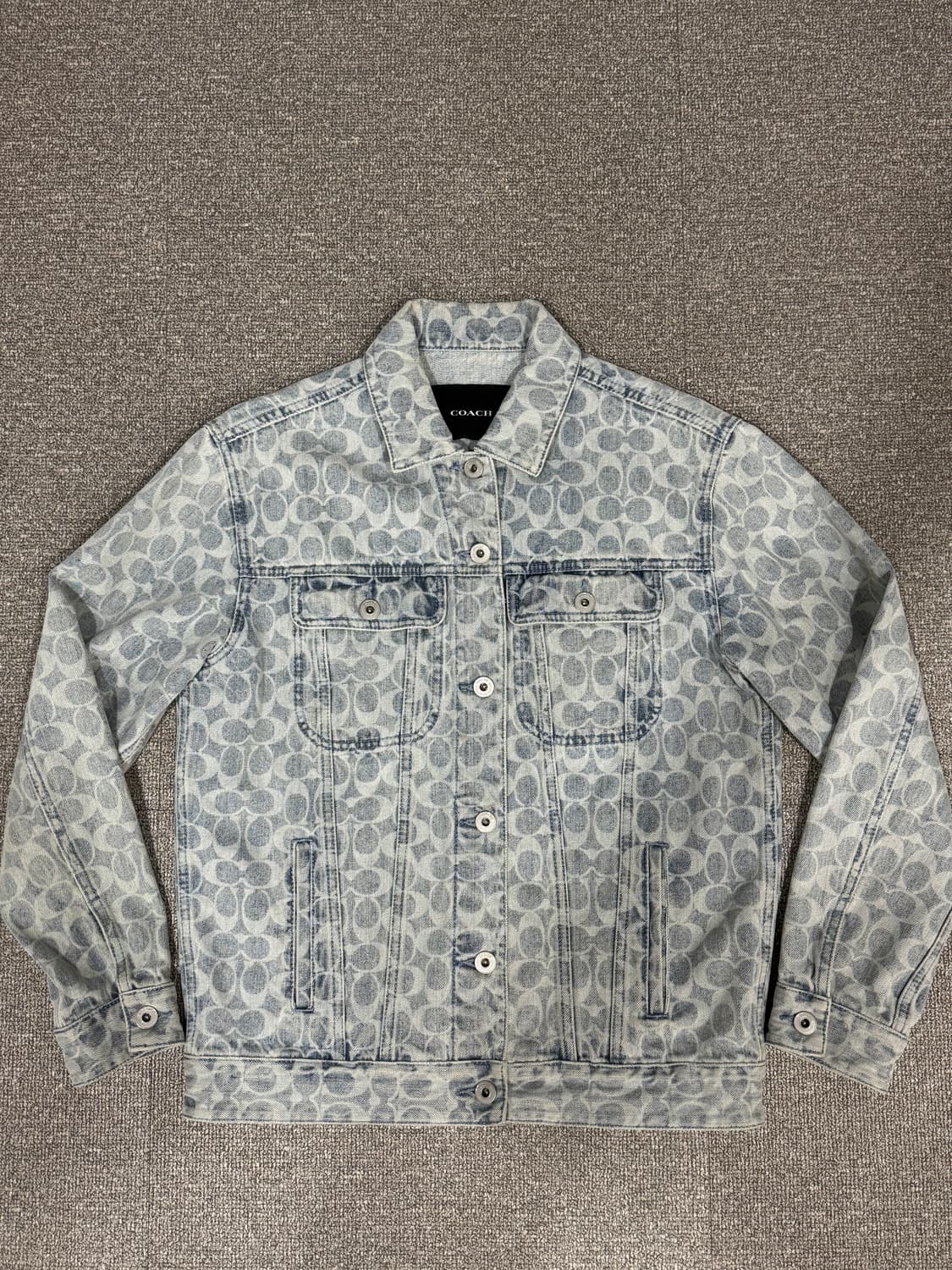 Coach 코치 모노그램 연청 데님 자켓 S 상품이미지3