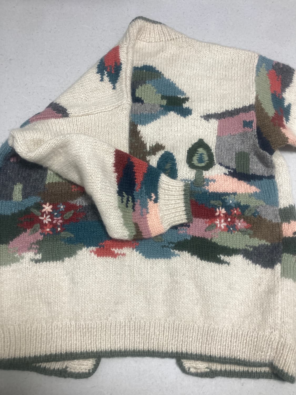 sirogojno 핸드메이드 코위찬 니트 가디건 M 상품이미지4