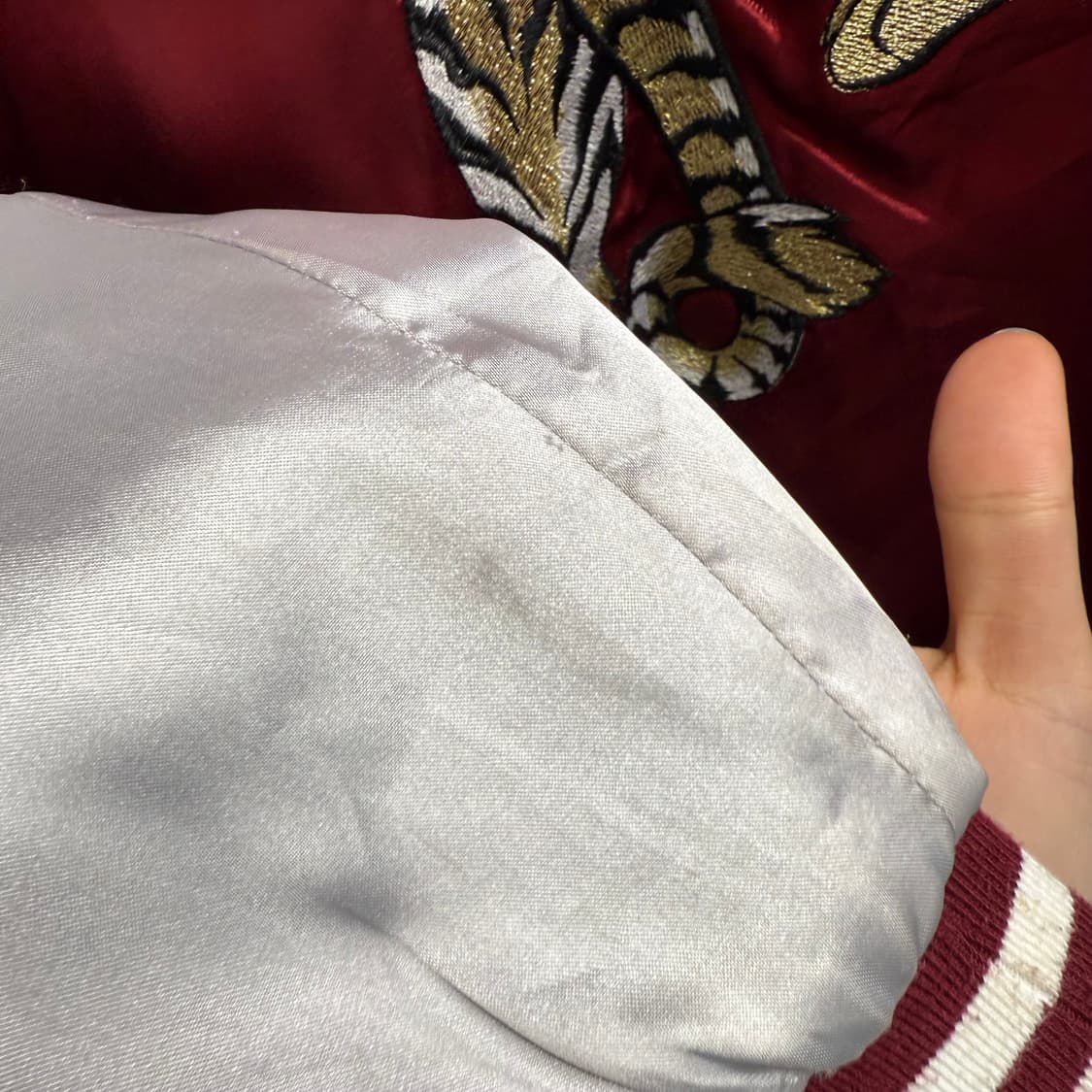 [L] 리버시블 인디언 호랑이 자수 스카잔 상품이미지6