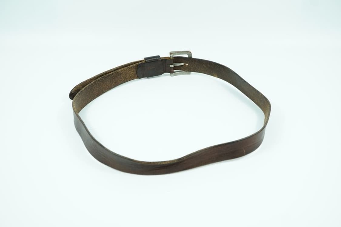 리얼 통가죽 다크브라운 빈티지 벨트 상품이미지2