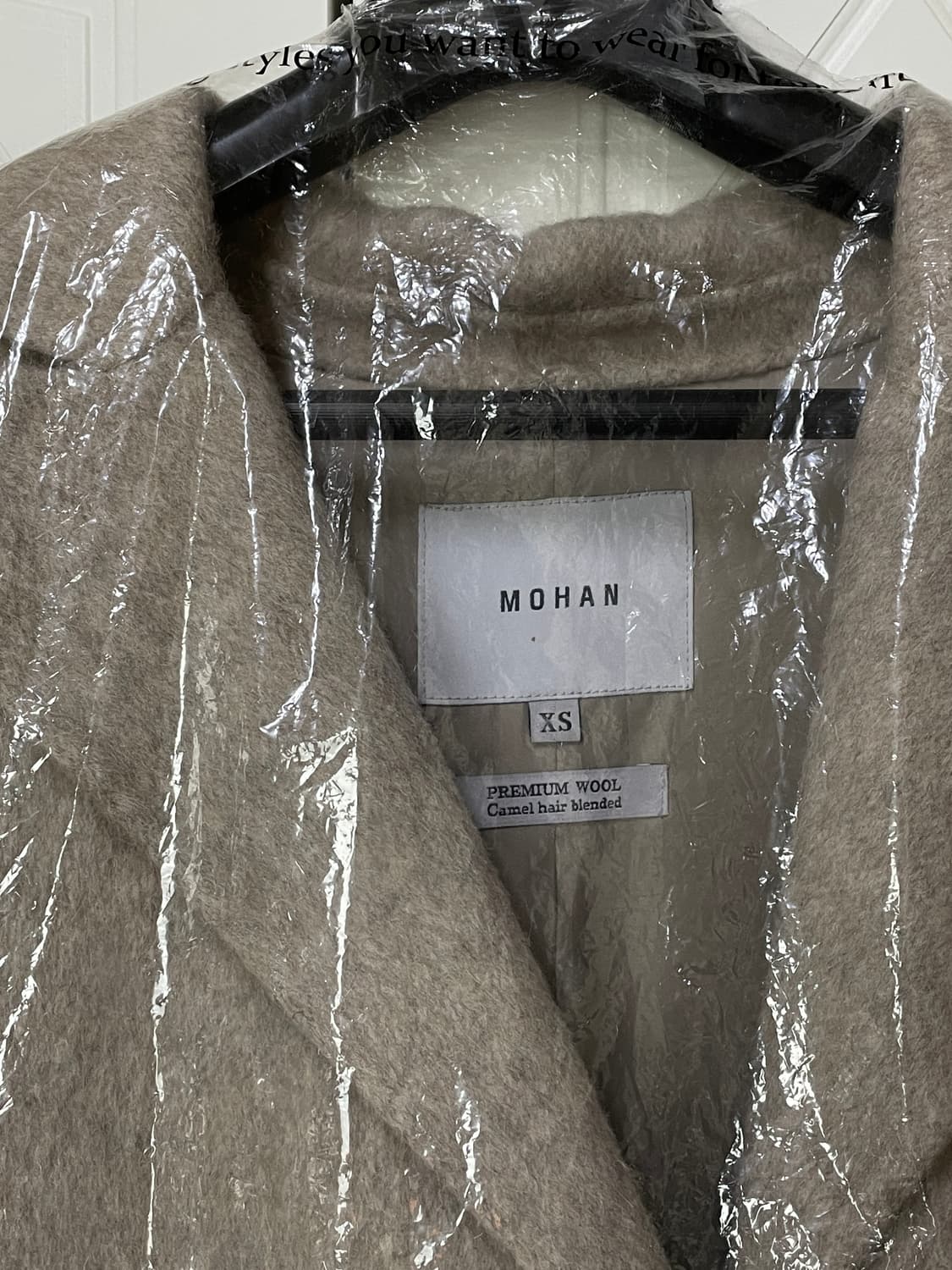 모한 롱코트 프리미엄 울 카멜헤어 블렌디드(XS) 상품이미지5