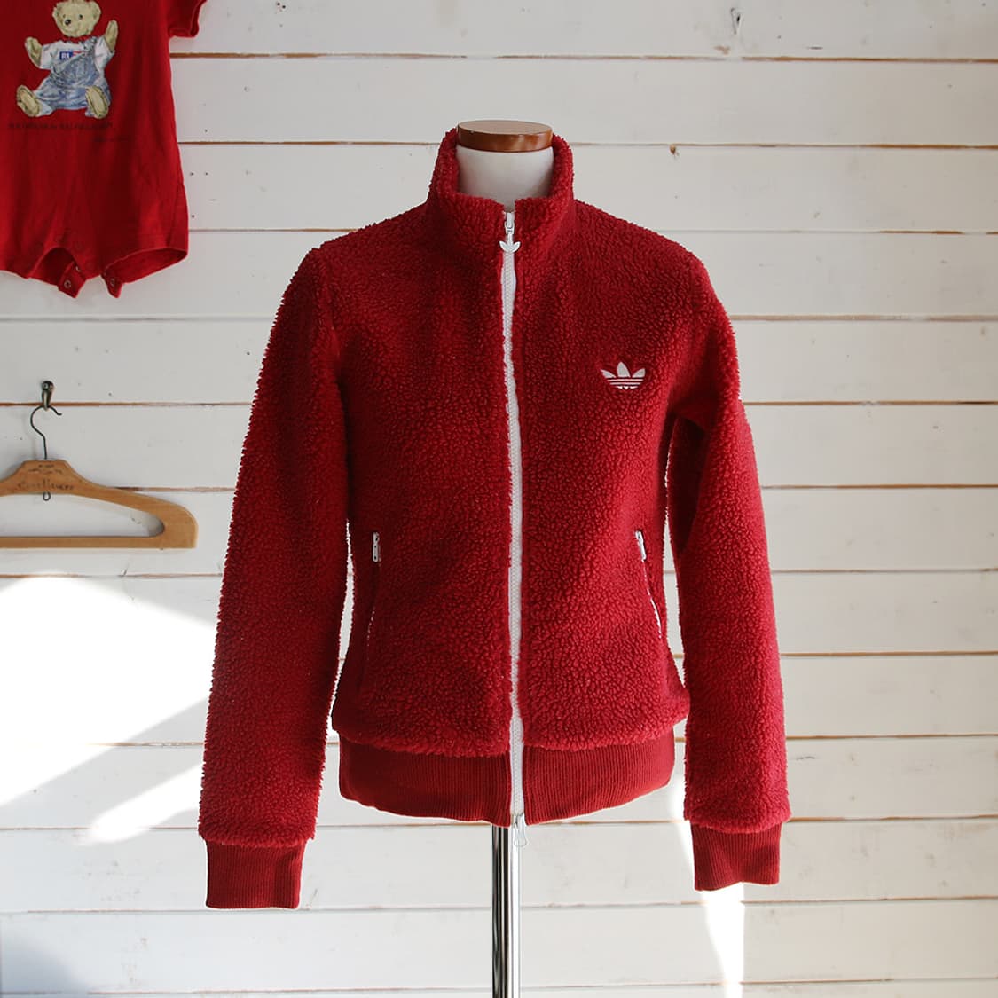 아디다스 양털 후리스 자켓 (여성용 S) 상품이미지1