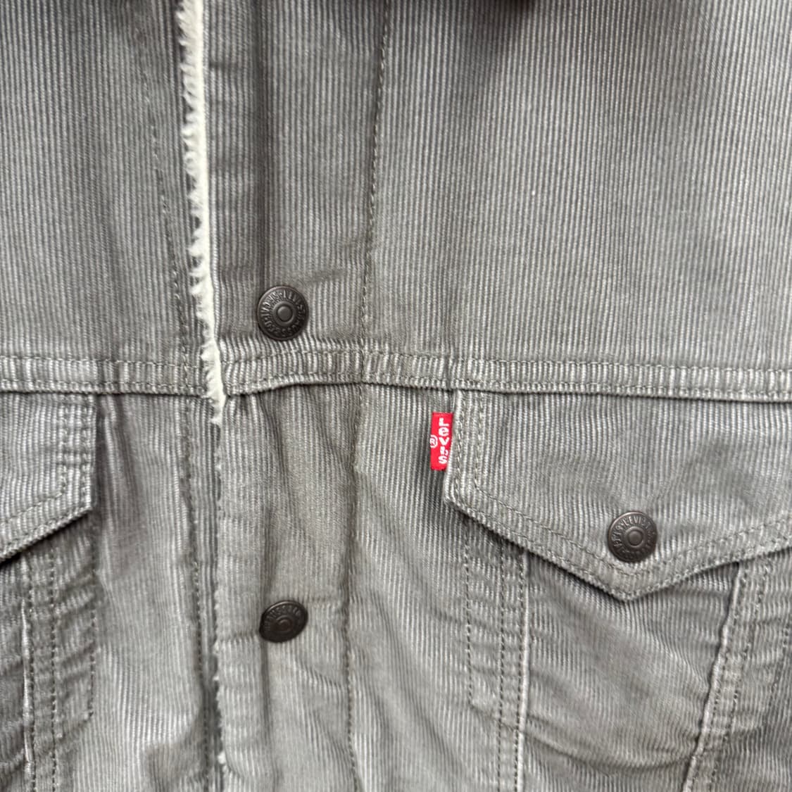 리바이스 타입 3 쉐르파 코듀로이 트러커 자켓 그레이 M 상품이미지5