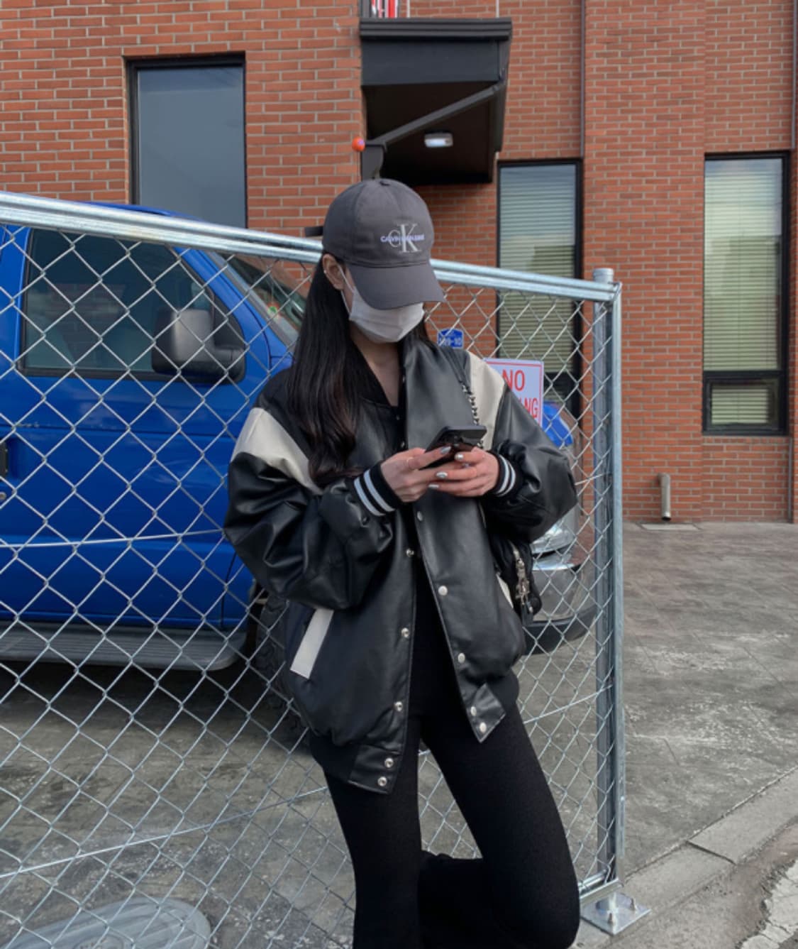 항공점퍼 바시티 레더자켓 상품이미지3