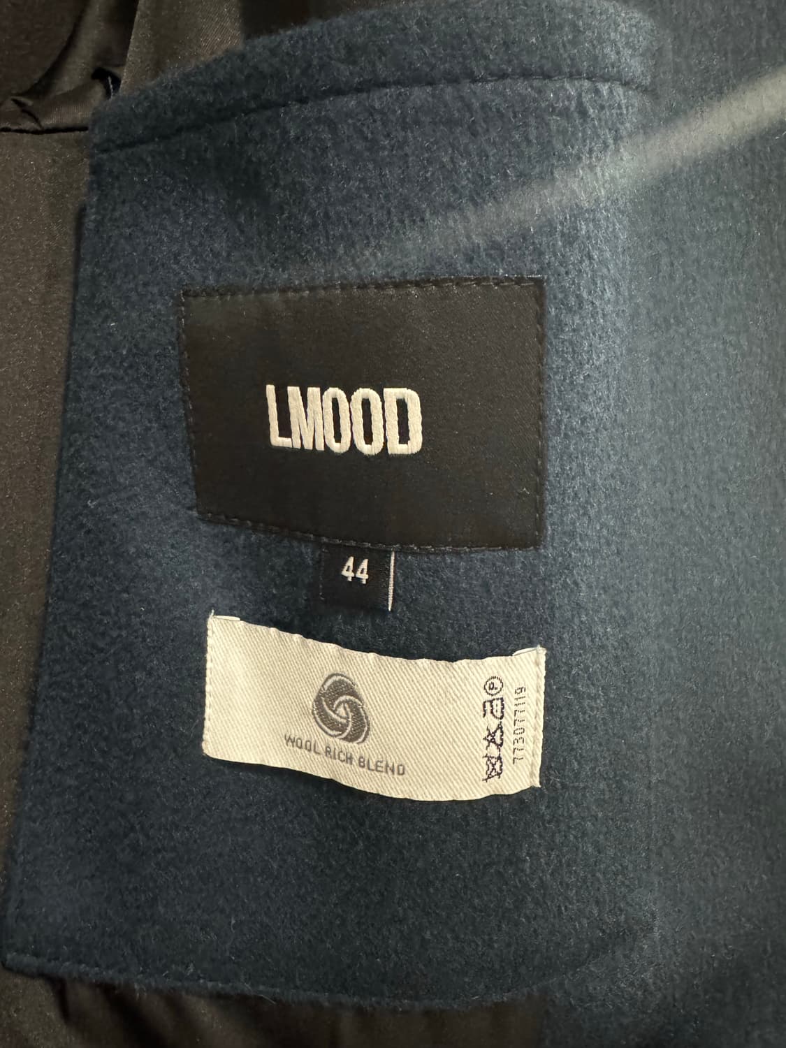 엘무드 알란 오버핏 더블 코트 터콰이즈 44 상품이미지3