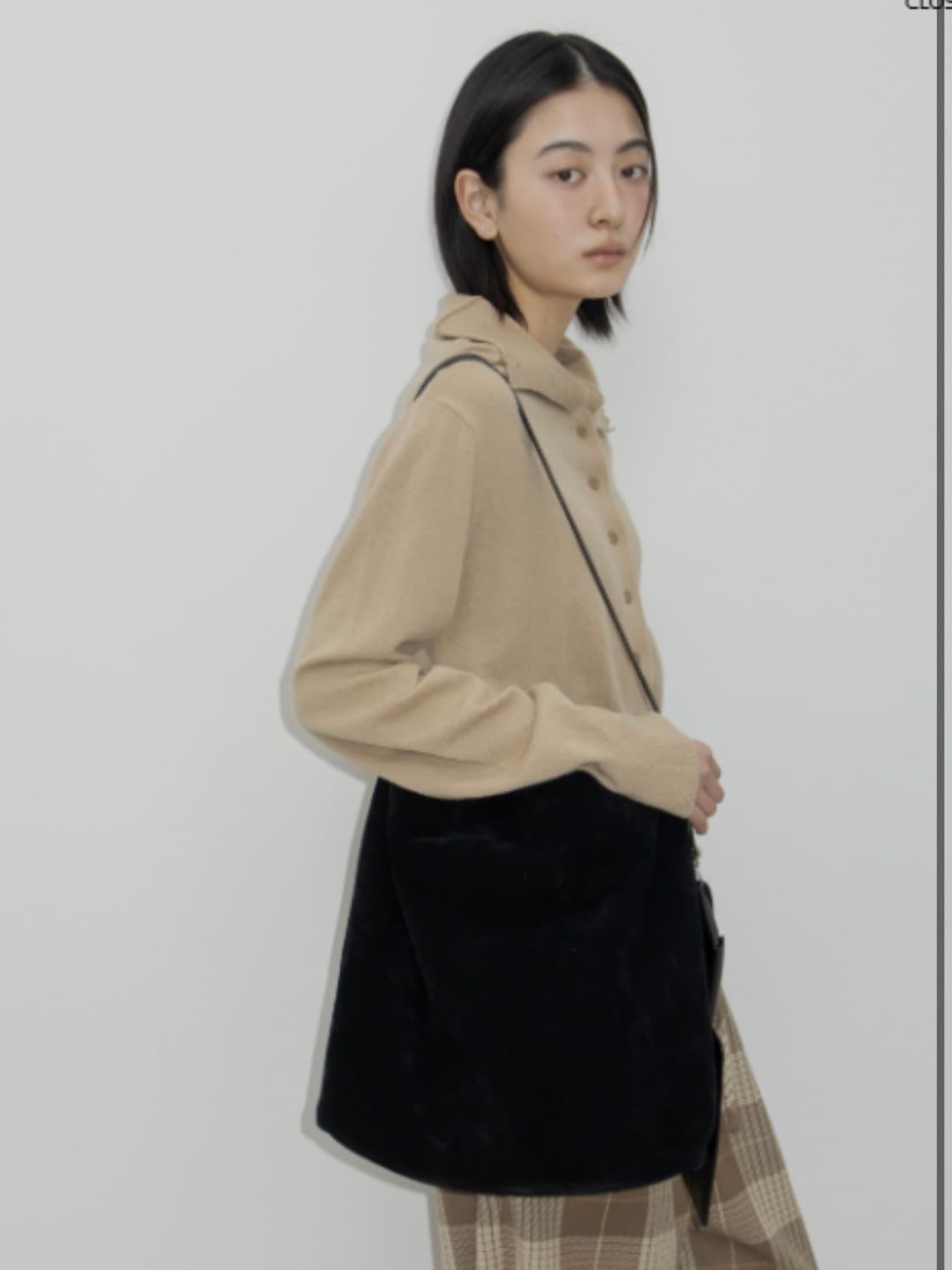 Gbh 메리노울 하이넥 가디건 상품이미지2