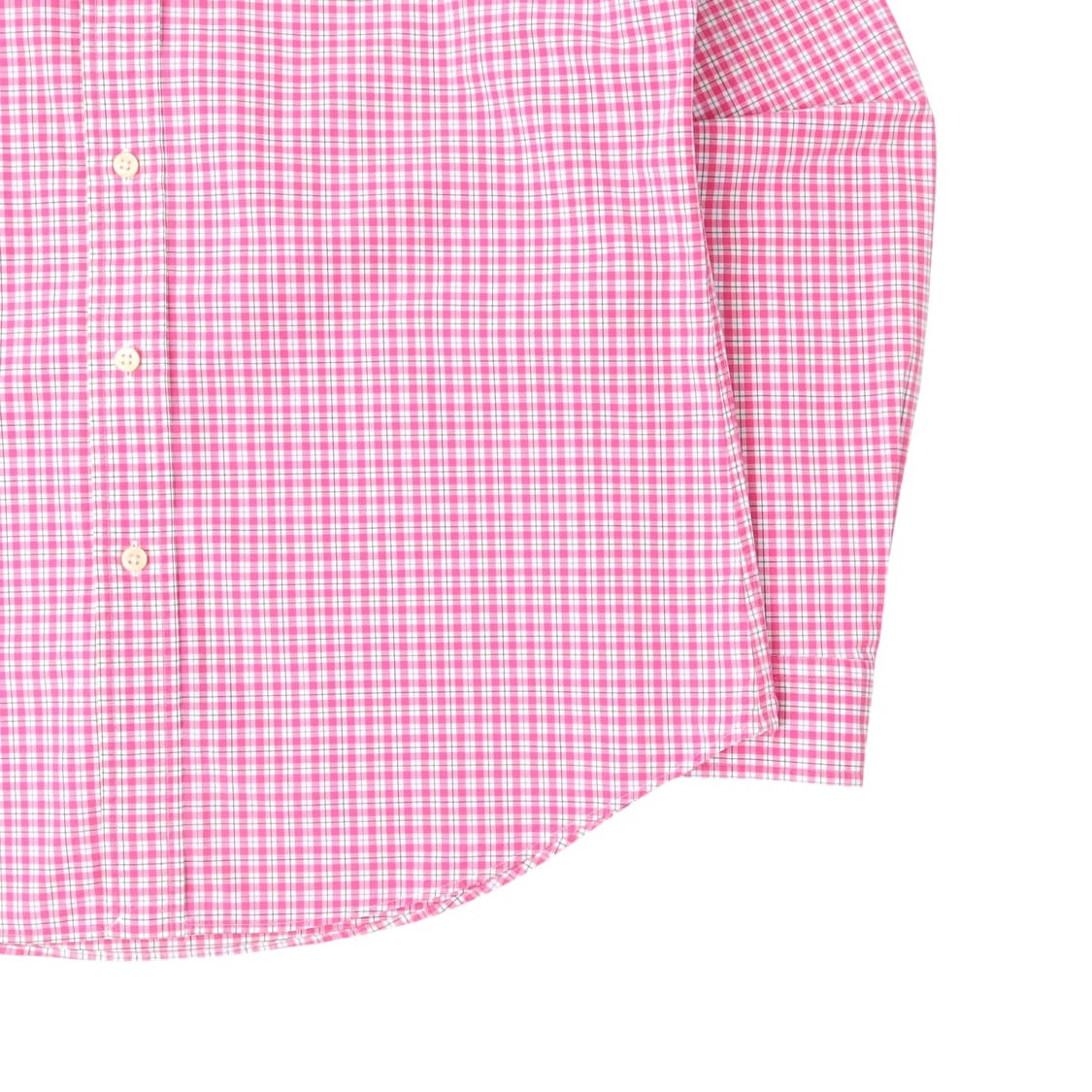 폴로 랄프로렌 핑크 깅엄 체크 셔츠 상품이미지4