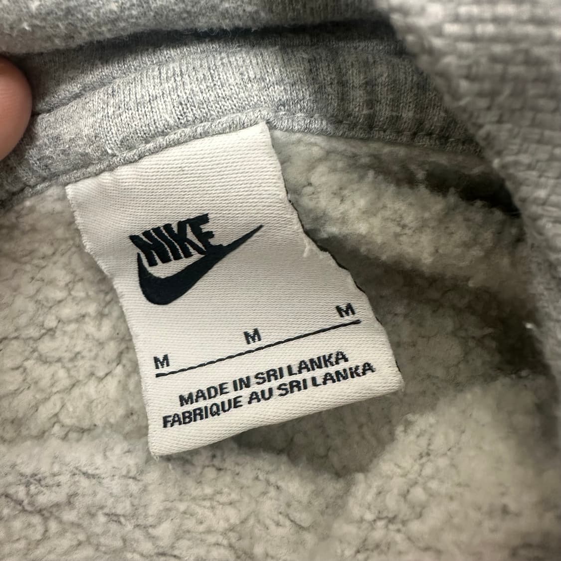 NIKE 나이키 기모 후드티 그레이 M 상품이미지4