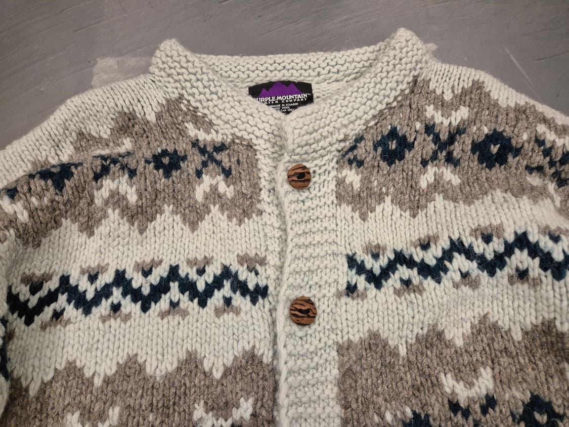 90s 퍼플마운틴 헤비울 가디건 상품이미지3