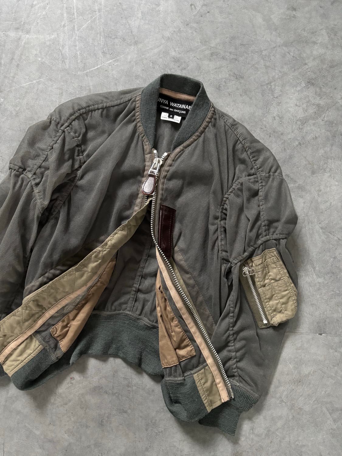 Junya Watanabe 준야와타나베 메쉬 밀리터리 MA-1 자켓  상품이미지8