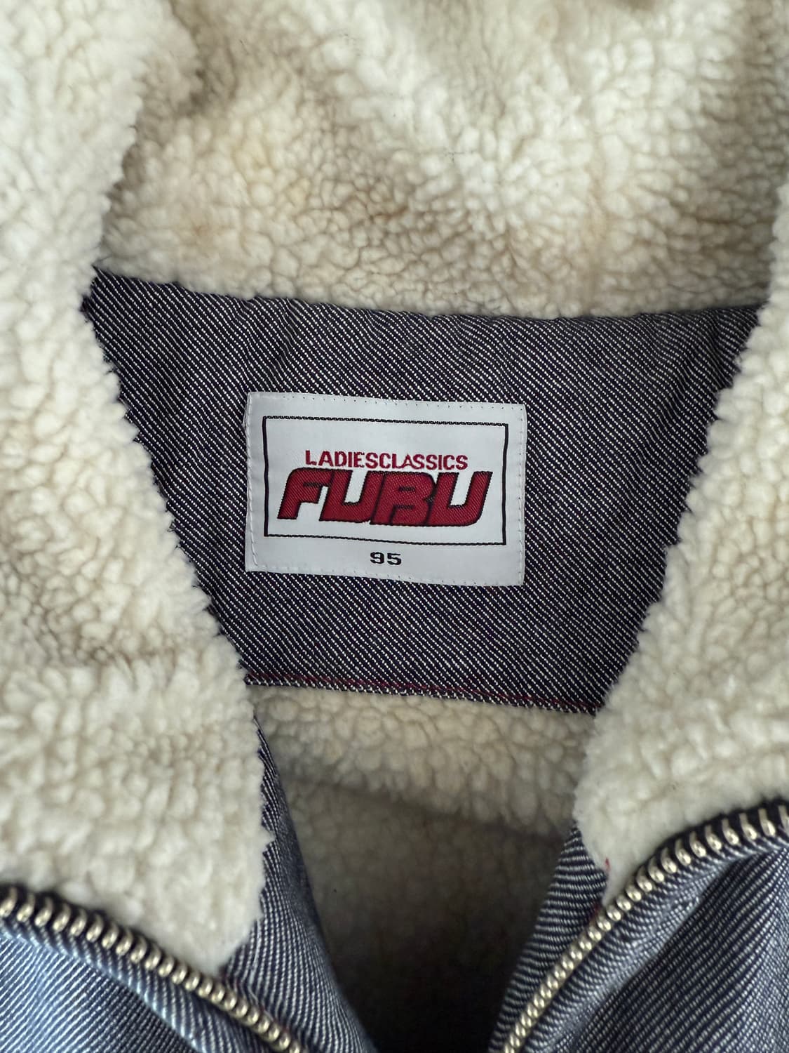 올드 후부(FUBU) 데님 양털 후드집업 상품이미지9