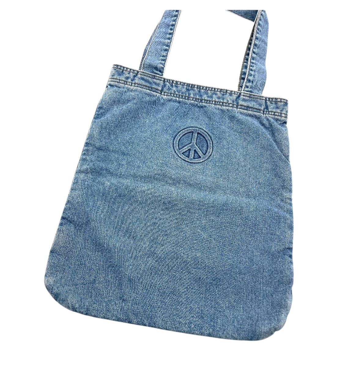 캐피탈 12oz 데님 빈티지가공 피스 토트백 상품이미지4