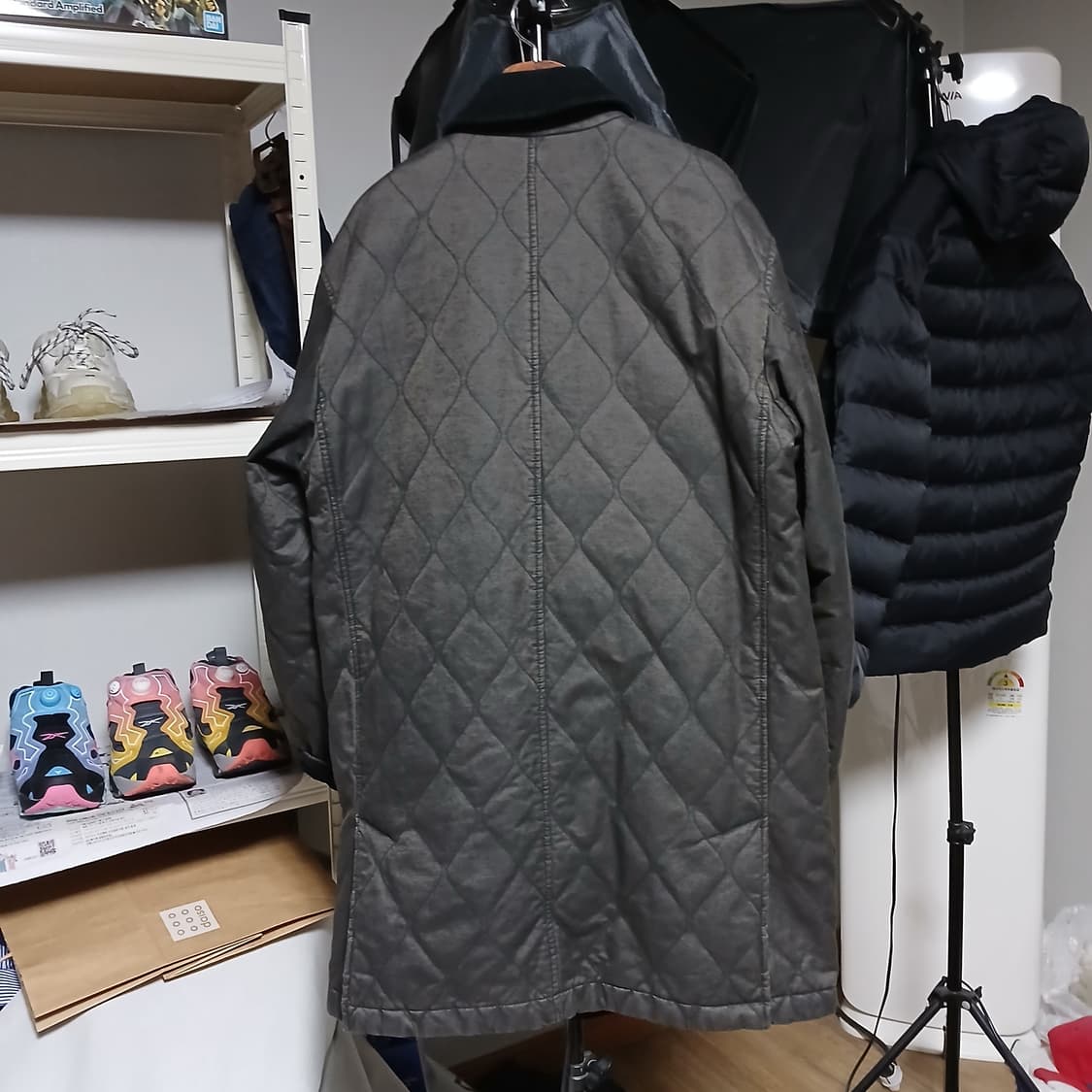 series 시리즈 피그먼트 코팅 퀄팅 코트 자켓 점퍼 상품이미지5