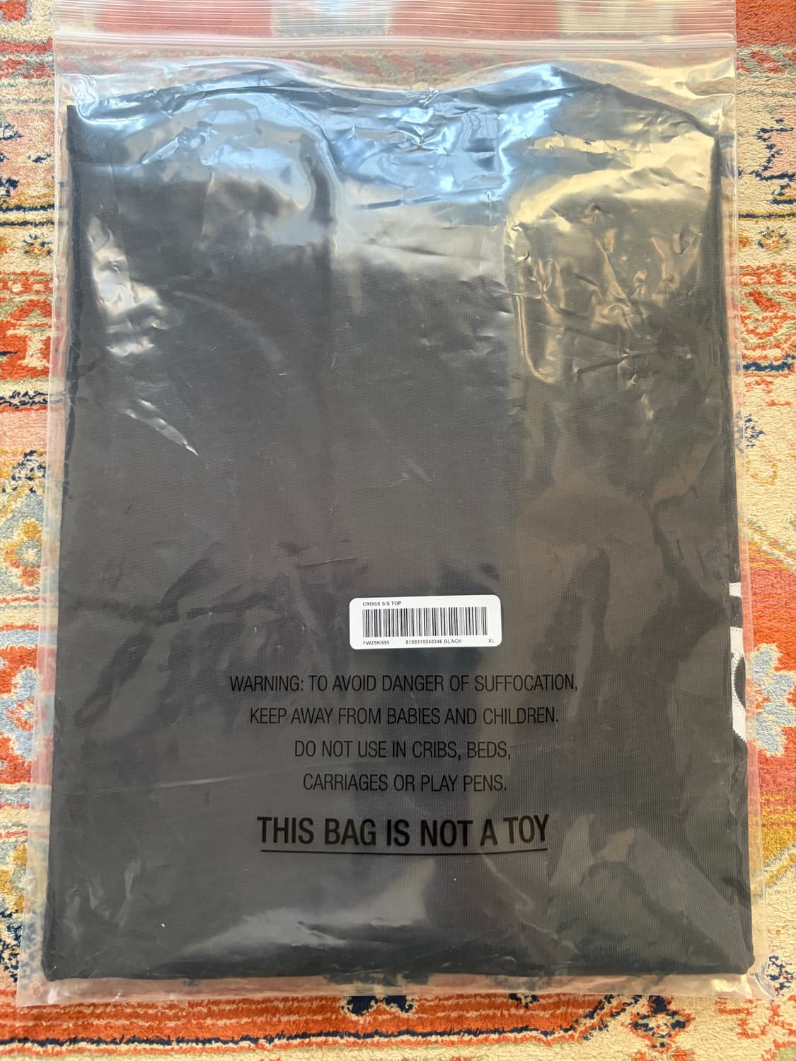 Supreme Cross S/S Top Black -25FW- 상품이미지5