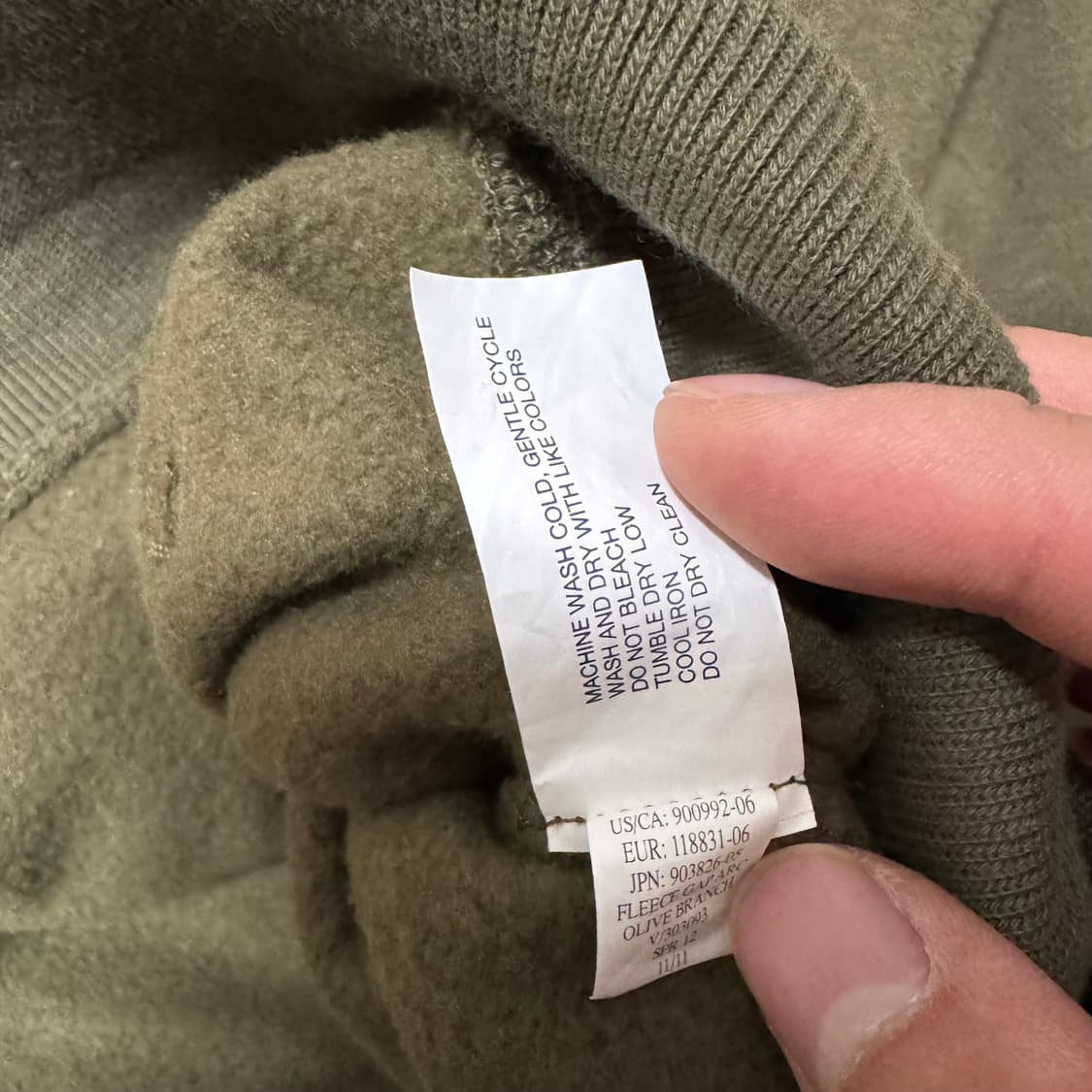 갭 카키 후드티 상품이미지5