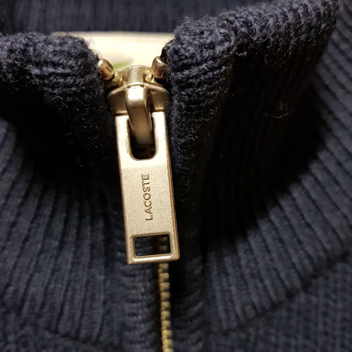 100 / 라코스테 / 풀집업 울니트 / 토316-옥/ 상품이미지5