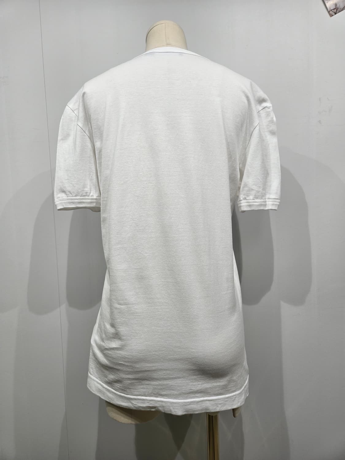 돌체앤가바나 화이트 왕관 사자 자수 반팔 티셔츠 상품이미지2